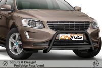 Frontschutzbügel mit Querstreben für Volvo XC60 2014-2017 schwarz 60mm Edelstahl mit Gutachten