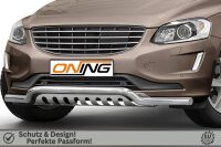 Frontschutzbügel breit Unterbodenschutz für Volvo XC60 2014-2017 60mm Gutachten