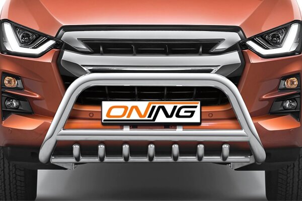Frontschutzbügel mit Unterfahrschutz für Isuzu D-Max 3 2020-2024 70mm Gutachten