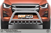 Frontschutzbügel mit Unterfahrschutz für Isuzu D-Max 3 2020-2024 70mm Gutachten