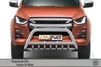 Frontschutzbügel mit Unterfahrschutz für Isuzu D-Max 3 2020-2024 70mm Gutachten