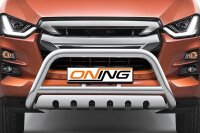 Frontschutzbügel mit Unterfahrschutz für Isuzu D-Max 3 2020-2024 70mm Gutachten