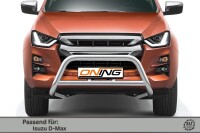 Frontschutzbügel mit Querstreben für Isuzu D-Max 3 2020-2024 70mm Gutachten