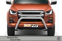Frontschutzbügel für Isuzu D-Max 3 2020-2024 70mm Edelstahl Gutachten