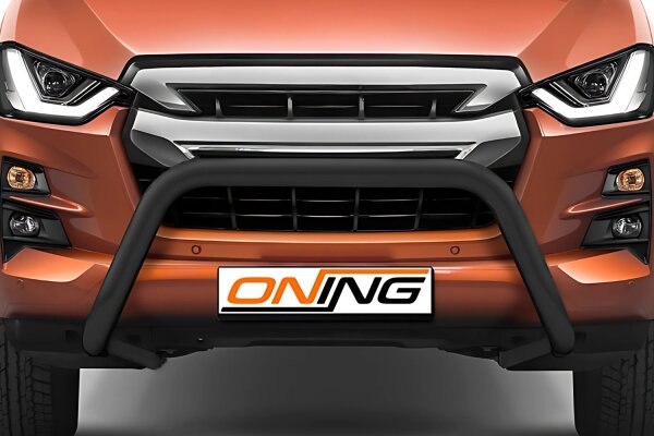 Frontschutzbügel für Isuzu D-Max 3 2020-2024 schwarz 70mm Edelstahl mit Gutachten