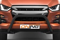 Frontschutzbügel für Isuzu D-Max 3 2020-2024 schwarz 70mm Edelstahl mit Gutachten