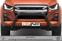 Frontschutzbügel für Isuzu D-Max 3 2020-2024 schwarz 70mm Edelstahl mit Gutachten