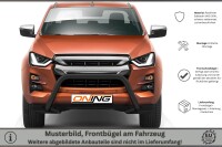 Frontschutzbügel für Isuzu D-Max 3 2020-2024 schwarz 70mm Edelstahl mit Gutachten