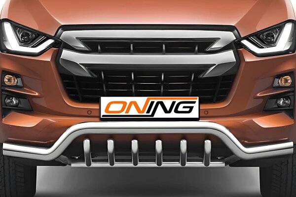 Frontschutzbügel breit Unterbodenschutz für Isuzu D-Max 3 2020-2024 70mm Gutachten