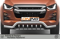 Frontschutzbügel breit Unterbodenschutz für Isuzu D-Max 3 2020-2024 70mm Gutachten
