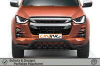 Frontschutzbügel breit Unterbodenschutz für Isuzu D-Max 3 2020-2024 schwarz 70mm Edelstahl mit Gutachten