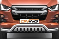 Frontschutzbügel breit Unterbodenschutz für Isuzu D-Max 3 2020-2024 70mm Gutachten