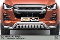 Frontschutzbügel breit Unterbodenschutz für Isuzu D-Max 3 2020-2024 70mm Gutachten