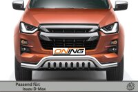 Frontschutzbügel breit Unterbodenschutz für Isuzu D-Max 3 2020-2024 70mm Gutachten
