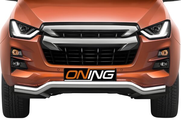 Frontschutzbügel breit für Isuzu D-Max 3 2020-2024 60mm Gutachten Edelstahl
