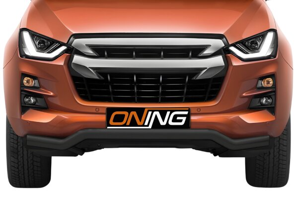 Frontschutzbügel breit für Isuzu D-Max 3 2020-2024 schwarz 60mm Edelstahl Gutachten