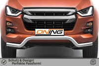 Frontschutzbügel breit für Isuzu D-Max 3 2020-2024 70mm Gutachten Edelstahl