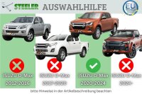 Frontschutzbügel breit für Isuzu D-Max 3 2020-2024 schwarz 70mm Edelstahl mit Gutachten