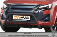 Frontschutzbügel mit Unterfahrschutz für Isuzu D-Max 3 2024- schwarz 70mm Edelstahl mit Gutachten