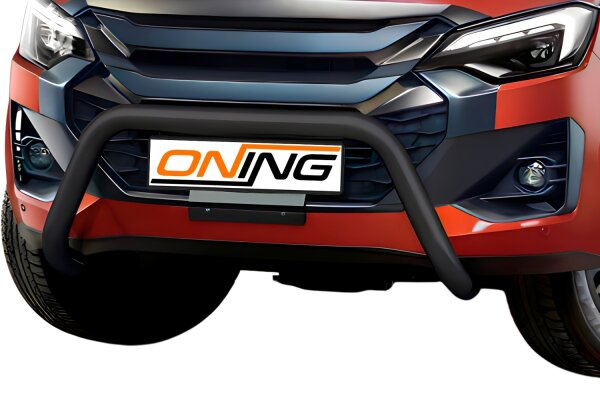 Frontschutzbügel für Isuzu D-Max 3 2024- schwarz 70mm Edelstahl mit Gutachten
