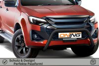 Frontschutzbügel für Isuzu D-Max 3 2024- schwarz 70mm Edelstahl mit Gutachten