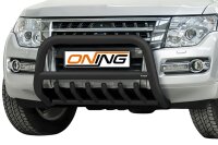 Frontbügel Unterbodenschutz für Mitsubishi Pajero V80 2015- SCHWARZ 70mm