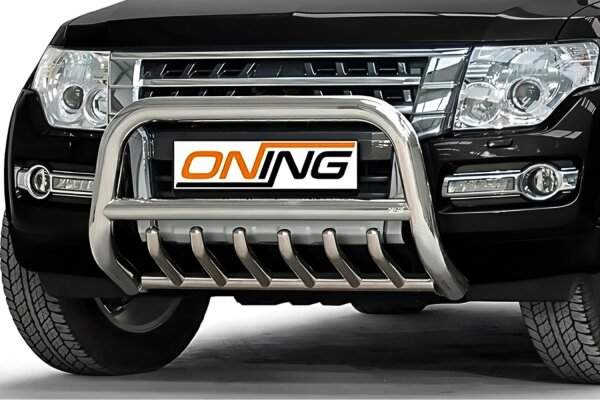 Kopie von Frontbügel mit Unterbodenschutz für Mitsubishi Pajero V80 2015- 70mm Gutachten