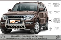 Kopie von Frontbügel mit Unterbodenschutz für Mitsubishi Pajero V80 2015- 70mm Gutachten