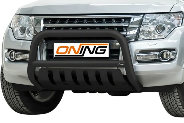 Frontbügel Unterfahrschutz für Mitsubishi Pajero V80 2015- SCHWARZ 70mm