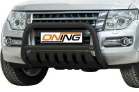 Frontbügel Unterfahrschutz für Mitsubishi Pajero V80 2015- SCHWARZ 70mm