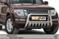 Frontbügel Unterfahrschutz für Mitsubishi Pajero V80 2015- 70mm Gutachten