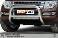 Frontbügel mit Querstreben für Mitsubishi Pajero V80 2015- 70mm Gutachten