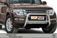 Frontbügel mit Querstreben für Mitsubishi Pajero V80 2015- 70mm Gutachten
