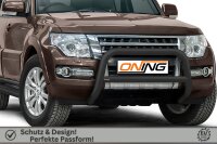 Frontbügel mit Querstreben für Mitsubishi Pajero V80 2015- SCHWARZ 70mm