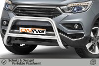 Frontschutzbügel mit Querstreben für SsangYong Rexton 2018-2021 70mm Gutachten