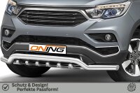 Frontschutzbügel breit Unterbodenschutz für SsangYong Rexton 2018-2021 70mm Gutachten breit