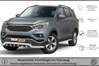 Frontschutzbügel breit Unterbodenschutz für SsangYong Rexton 2018-2021 70mm Gutachten breit