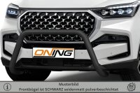 Frontschutzbügel für SsangYong Rexton 2021- schwarz 70mm Edelstahl mit Gutachten