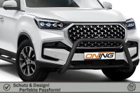 Frontschutzbügel für SsangYong Rexton 2021- schwarz 70mm Edelstahl mit Gutachten
