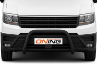 Frontbügel für VW Crafter SY SZ 2016- SCHWARZ 70mm Gutachten Edelstahl
