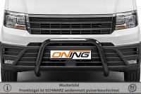 Frontbügel für VW Crafter SY SZ 2016- SCHWARZ 70mm Gutachten Edelstahl
