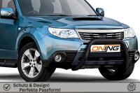 Frontbügel Edelstahl für Subaru Forester SH 2008-2013 SCHWARZ 70mm Gutachten