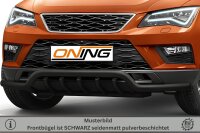 Frontbügel mit Unterfahrschutz für Seat Ateca 2016-2020 SCHWARZ 60mm breit Gutachten