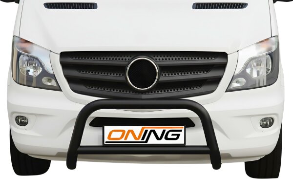 Frontbügel Querstreben für Mercedes Sprinter W906 2013-2018 SCHWARZ Ø70mm Gutachten