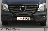 Frontbügel Querstreben für Mercedes Sprinter W906 2013-2018 SCHWARZ Ø70mm Gutachten