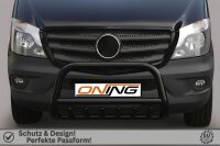 Frontbügel Unterbodenschutz für Mercedes Sprinter W906 13-18 SCHWARZ 70mm Gutachten