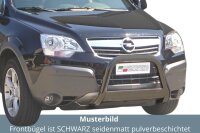 Frontbügel Edelstahl schwarz für Opel Antara 2007 - 2010 63mm mit Gutachten