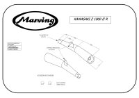 MARVING Auspuff "Master" verchromt für Kawasaki Z 1000 R2 KZT00R
