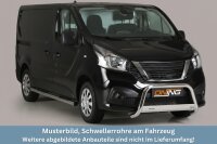 Schwellerrohre mit Tritt für NISSAN NV300 Bj. 2017- Edelstahl mit TÜV