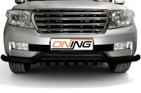 Frontschutzbügel breit Unterbodenschutz für Toyota Land Cruiser V8 J20 2007-2012 schwarz 76mm Edelstahl mit Gutachten